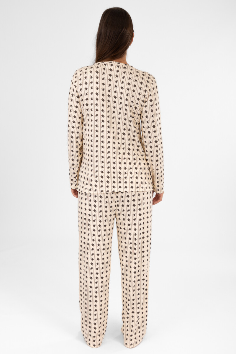 Pijama stars needle Beige