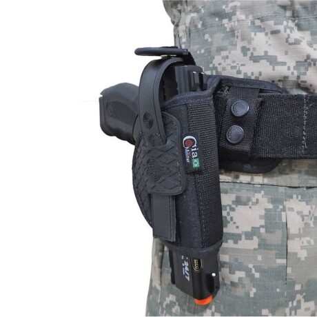Canana mini de cintura para pistola - Cia Militar Negro