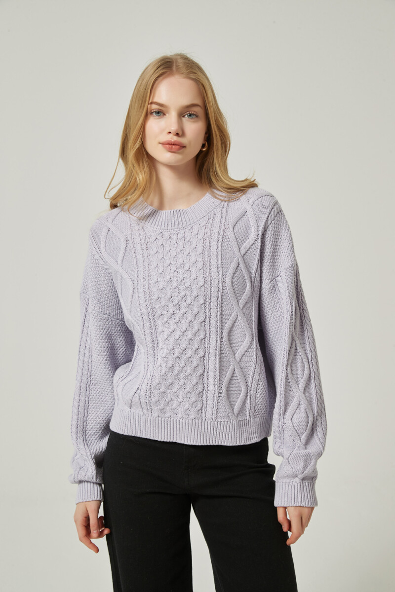 Sweater Ducase - Lila Grisaceo 