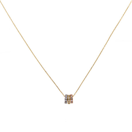 Conjunto de cadena y llamadores de angeles 9 ktes con circonias. Conjunto de cadena y llamadores de angeles 9 ktes con circonias.