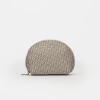 Porta Cosméticos Monogram En Efecto Cuero Estampado Taupe
