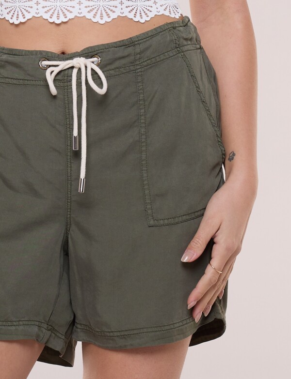 Short Lyocell Con Cordel OLIVA