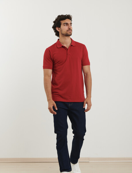 520302 REMERA HARRINGTON URBAN Rojo Oscuro