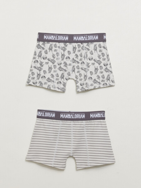 Pack x2 boxer Mandalorian Gris