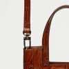 Mini Bag The Icon en cuero grabado big croco Cuoio