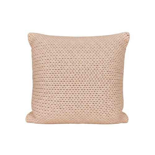 Almohadón Deco Tejido Doble Punto - Pilar Crudo