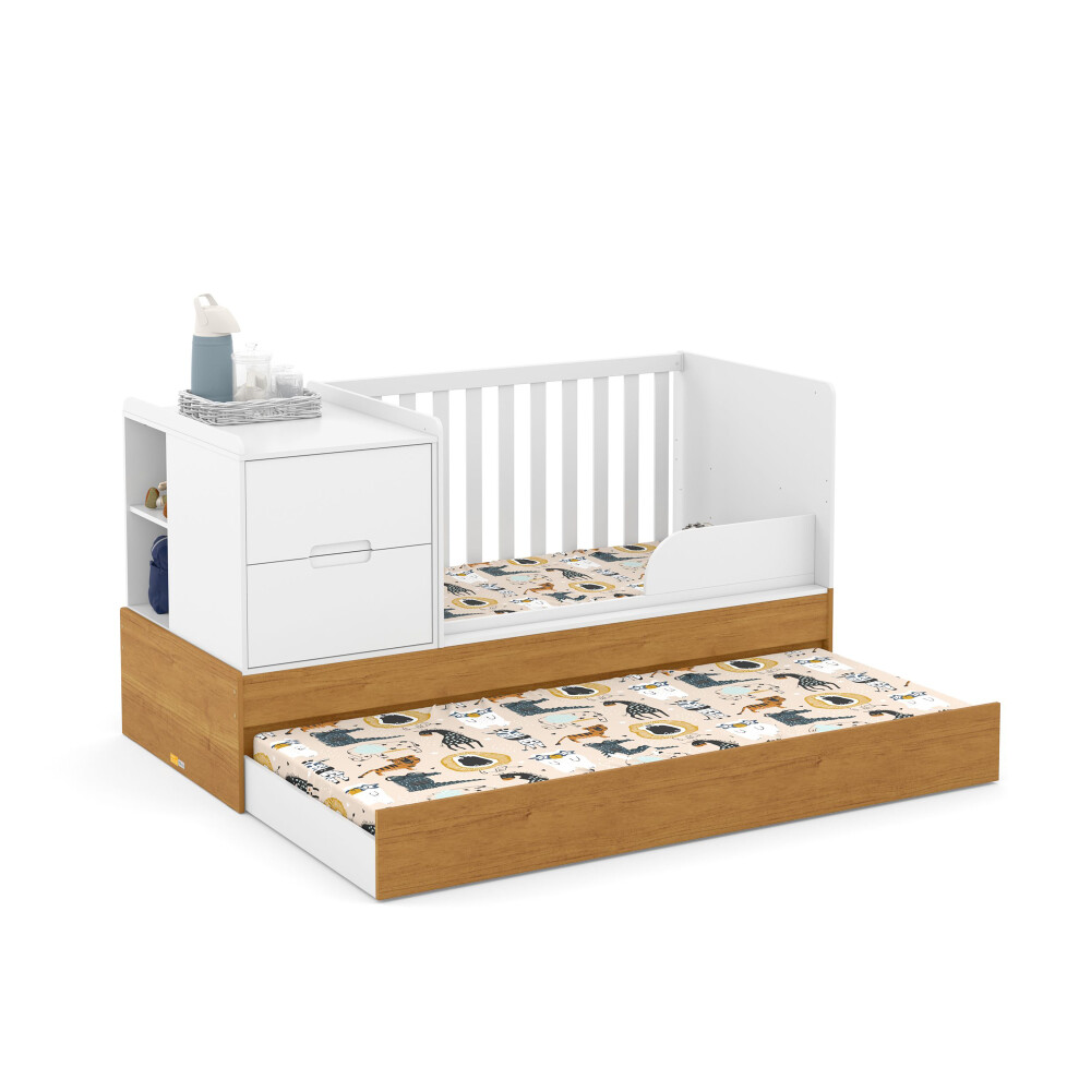 CUNA CONVERTIBLE CUNAS MDF-Y-MADERA BLANCO CAMA TUTTO