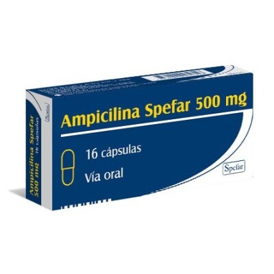 Ampicilina 500 16 Caps. Ampicilina 500 16 Caps.
