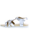 Sandalias de Niña MINI Miss Carol MARY cruzada Plateado