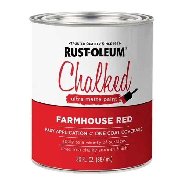 PINTURA TIZADA RUST OLEUM 0.887Lt. - ROJO CAMPESTRE PINTURA TIZADA RUST OLEUM 0.887Lt. - ROJO CAMPESTRE