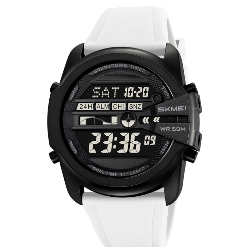 Reloj Skmei 2442WT digital unisex en resina blanca Reloj Skmei 2442wt Digital Unisex En Resina Blanca