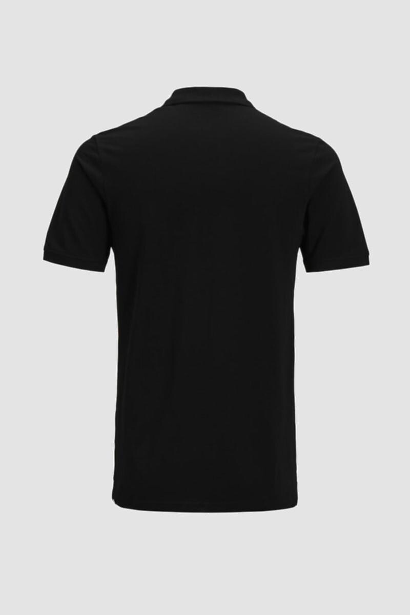Camiseta Tipo Polo Manga Corta Black