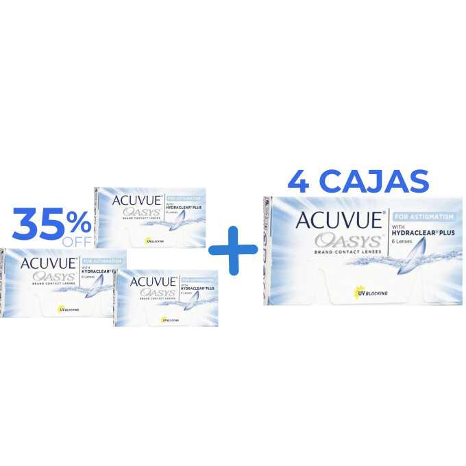 Promo 35% OFF Acuvue Oasys Astigmatismo Promo 35% OFF Acuvue Oasys Astigmatismo