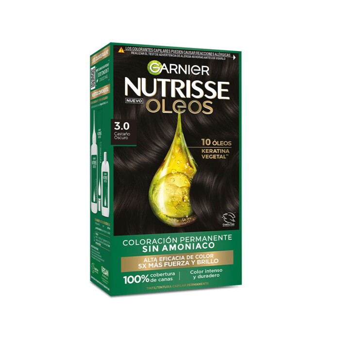 NUTRISSE TINTURA OLEO CASTANO OSCURO 3.0 única
