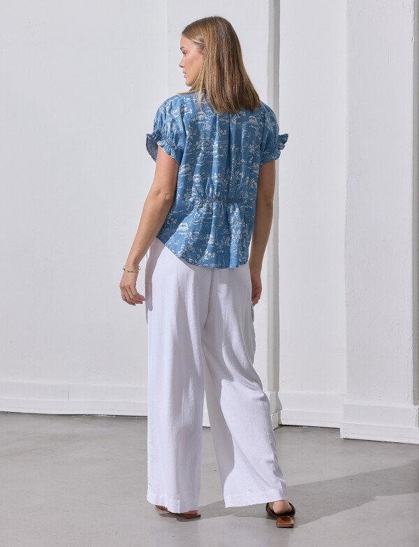 Blusa Lyocell AZUL/MULTI