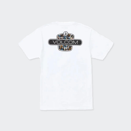 Remera Volcom Back Fill Blanco
