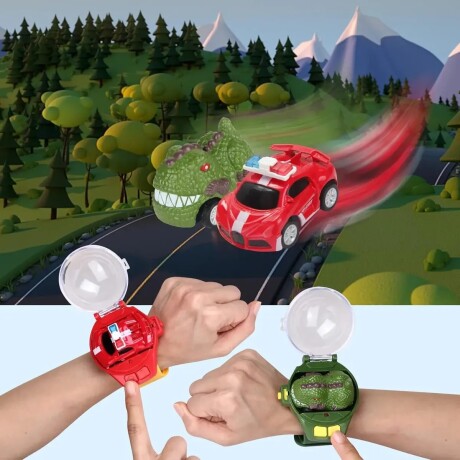 Autito Watch Cars Dinosaurio a Control Remoto en Pulsera DINOSAURIO