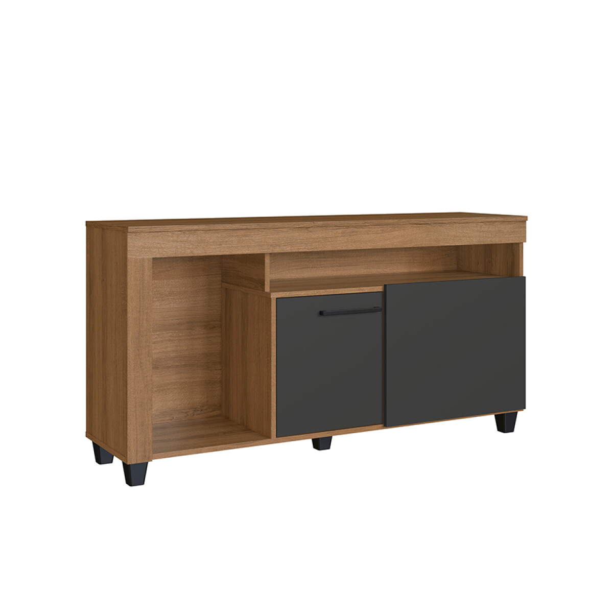 Rack TV Nepal Miel Y Grafito 70x135x36cm dma0014 - MARRON 