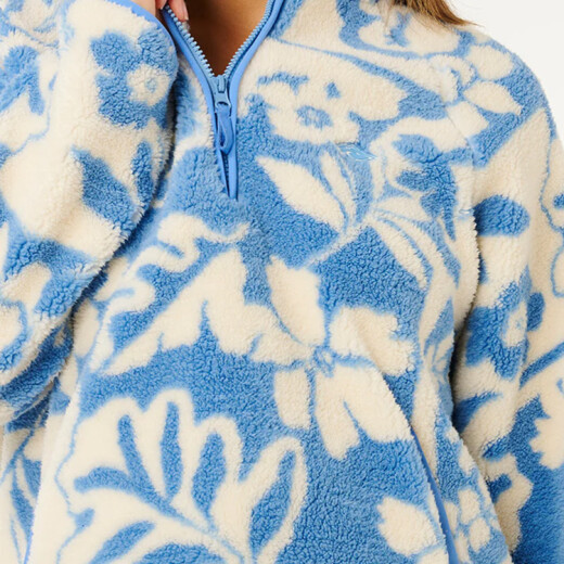 Buzo Rip Curl Party Pack Polar Fleece - Celeste Buzo Rip Curl Party Pack Polar Fleece - Celeste