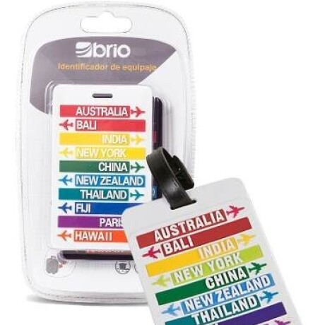 Set De 2 Identificadores De Valijas/maletas brio para viaje Destinos