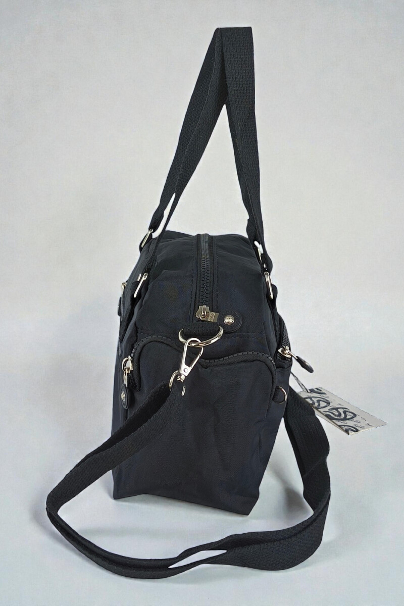 Morral con bolsillos Negro