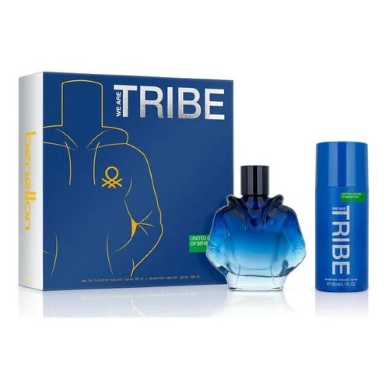 Benetton Tribe Eau de Toilette Hombre Set 90 ml + Desodorante 150 ml Benetton Tribe Eau de Toilette Hombre Set 90 ml + Desodorante 150 ml