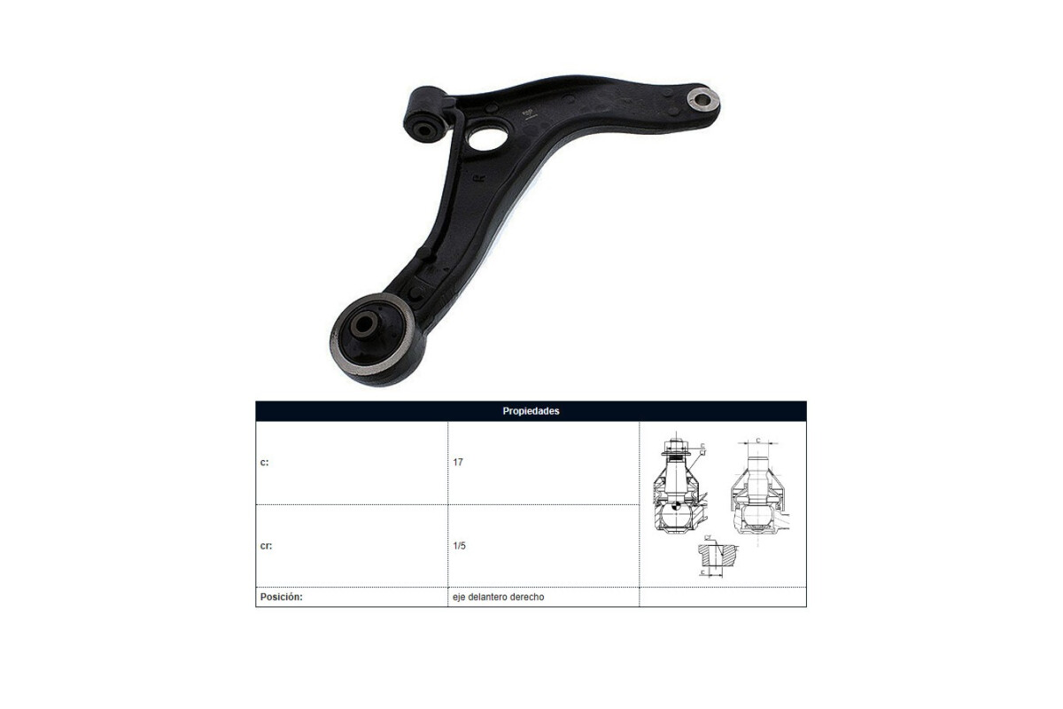 Parilla De Suspension Delantera Renault Master 13-25 Der Parilla De Suspension Delantera Renault Master 13-25 Der