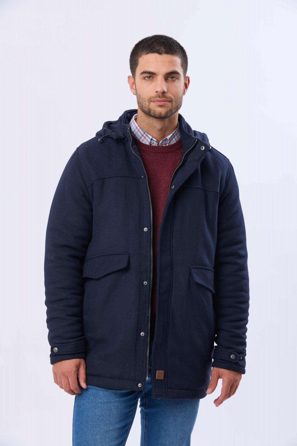 SACO DE PAÑO CON CAPUCHA Azul