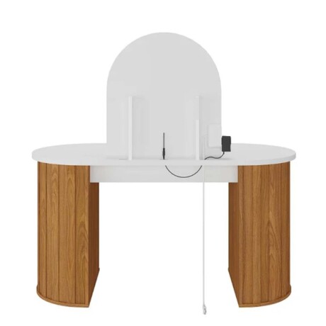 ESCRITORIO TOCADOR C/LUZ MDF MARRON VANITY