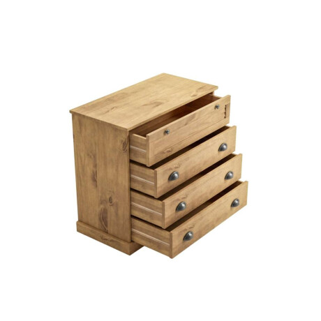 Comoda 4 cajones Li­nea Valenciana Natural