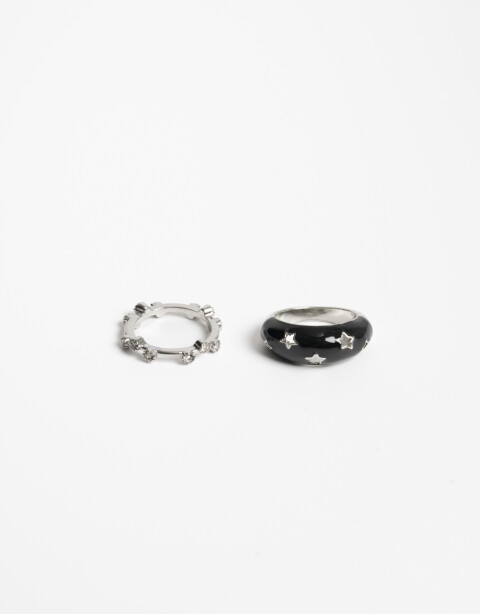Sets Anillos Color Set De Anillos - Plateado