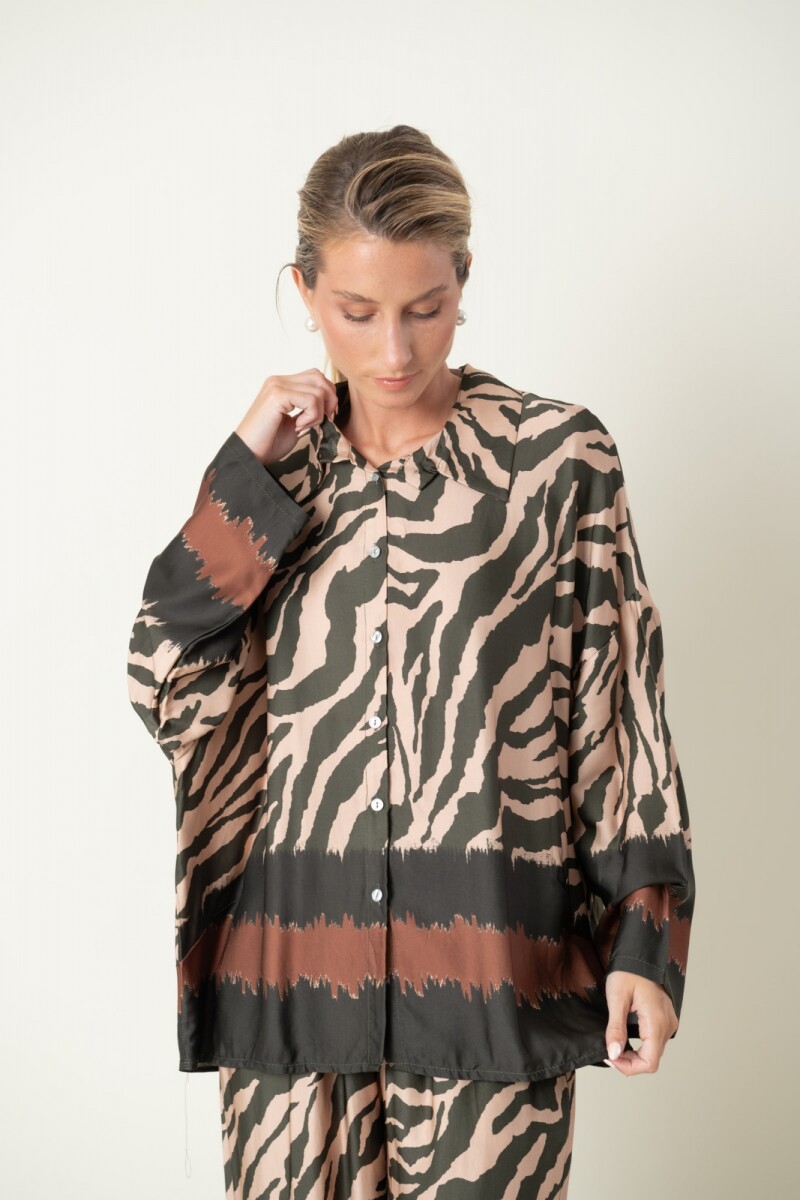 CAMISA OJO DE TIGRE - Verde 