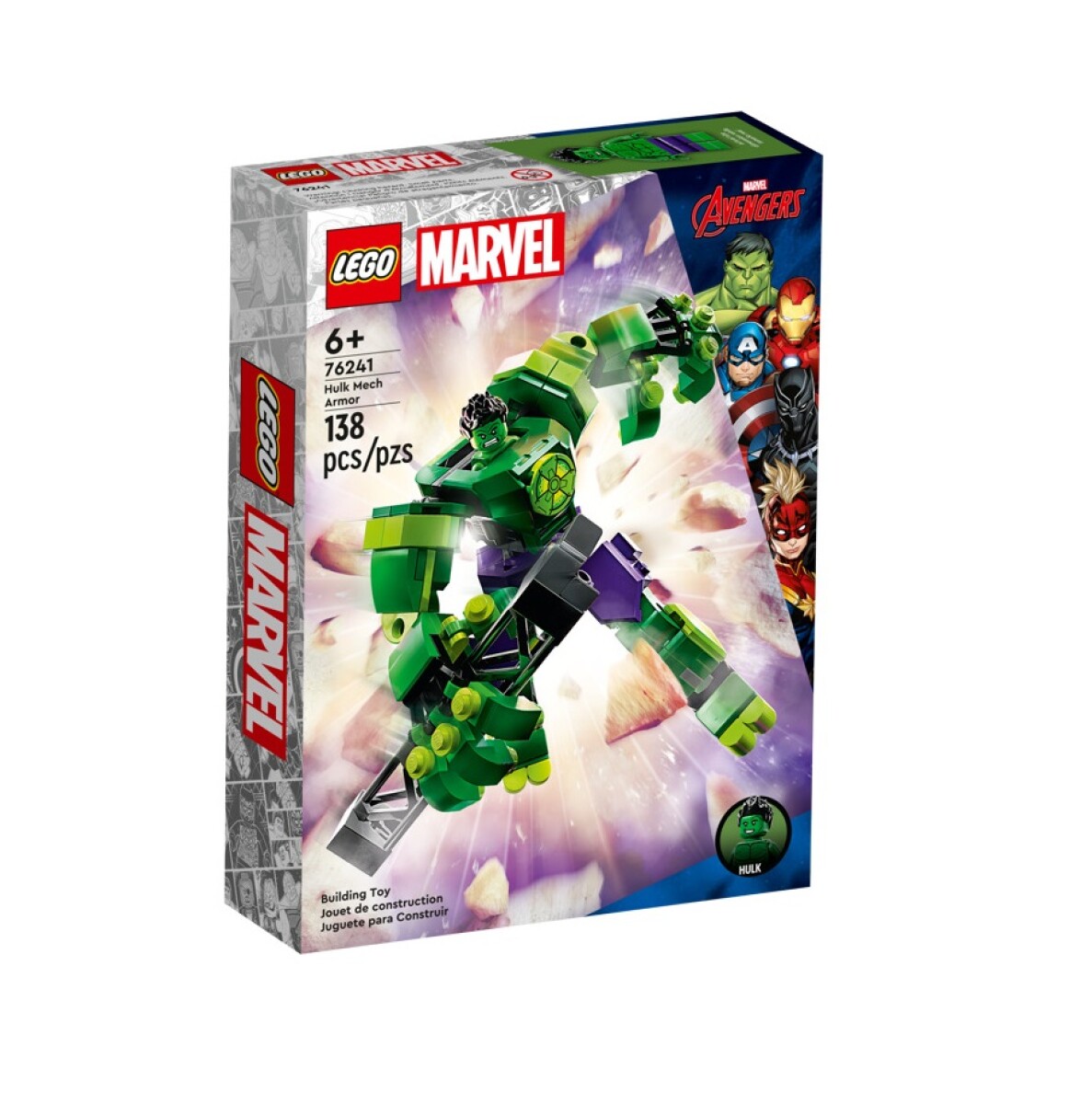 LEGO Armadura Robótica de Hulk 138 Piezas 6+ 