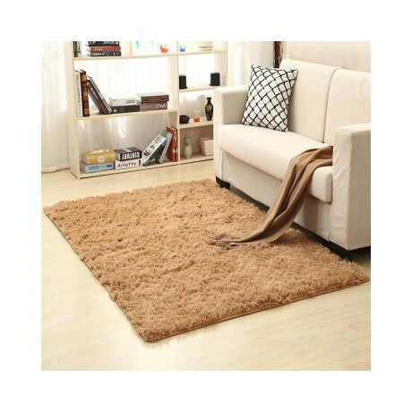 Alfombra Peluda Lumax Shaggy 1.5 X 2.0 Mts Marrón