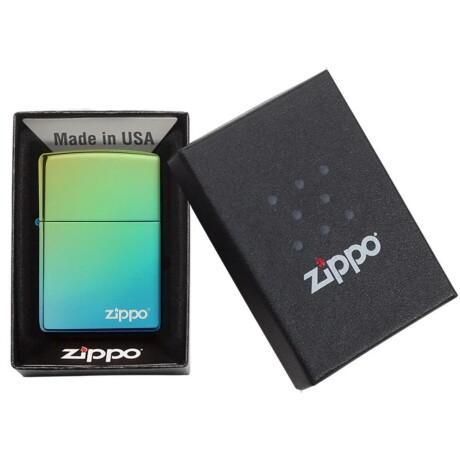 Encendedor Zippo Hp Teal con logo - 49191ZL Encendedor Zippo Hp Teal con logo - 49191ZL