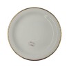 Plato mediano con borde dorado 20cm. Plato mediano con borde dorado 20cm.