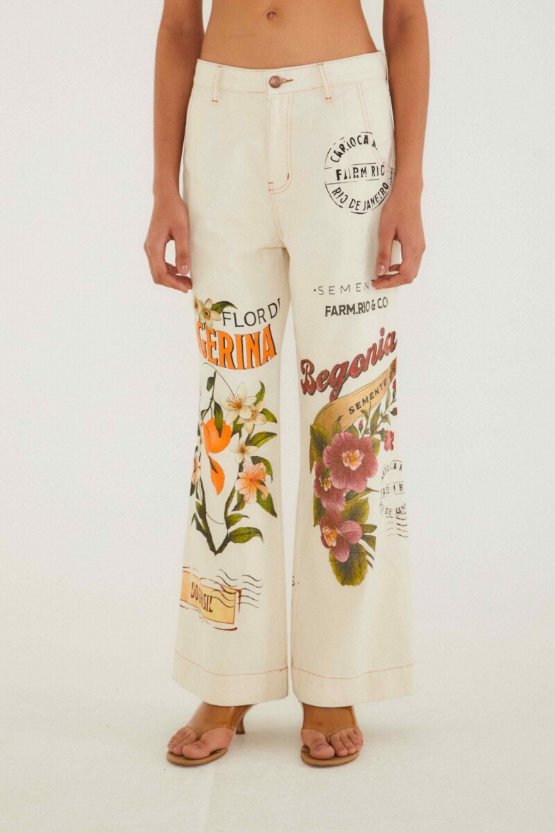 PANTALON DENIM ESTAMPADO 