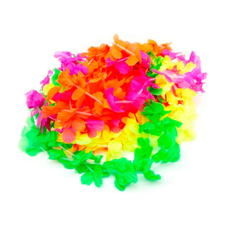 Set N°58 Cotillón Collares Hawaianos Fluor Neon X50 Cot002050