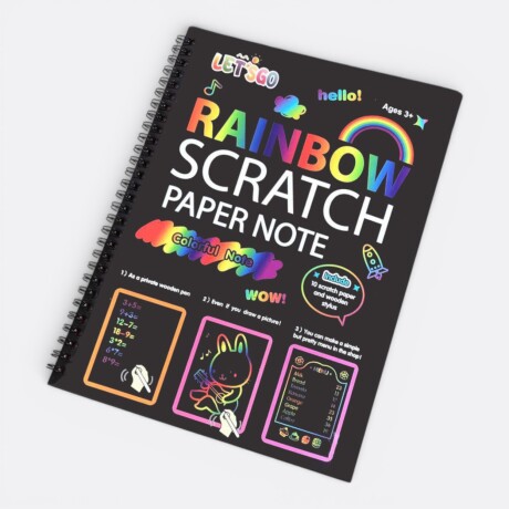 Kit 2 Libretas Scratching + 2 Lápices + Moldes Kit 2 Libretas Scratching + 2 Lápices + Moldes