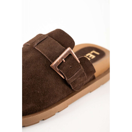 Zueco Gamuza Chocolate