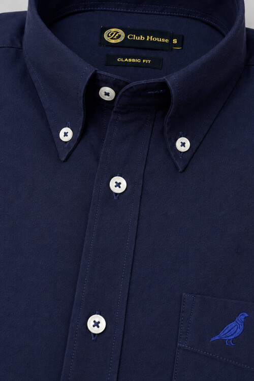 Camisa Cotton Twill Botton Down Navy