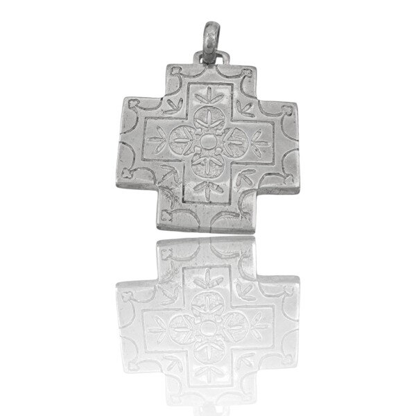 Dije Colgante Cruz Calada-Plata 925-Sin Piedra-CP4437 Sinpiedra