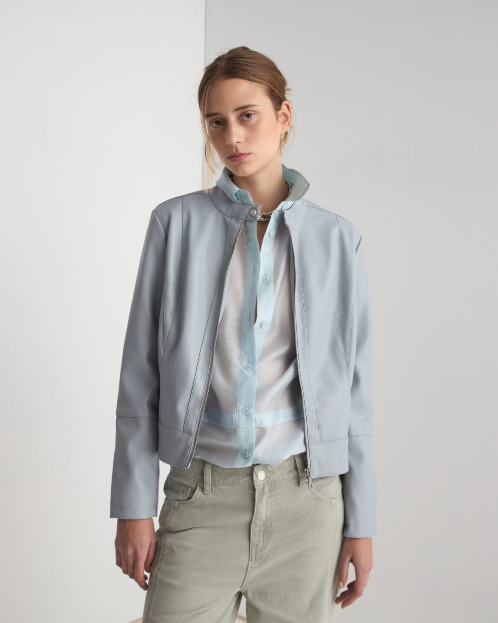 Campera Justine Celeste