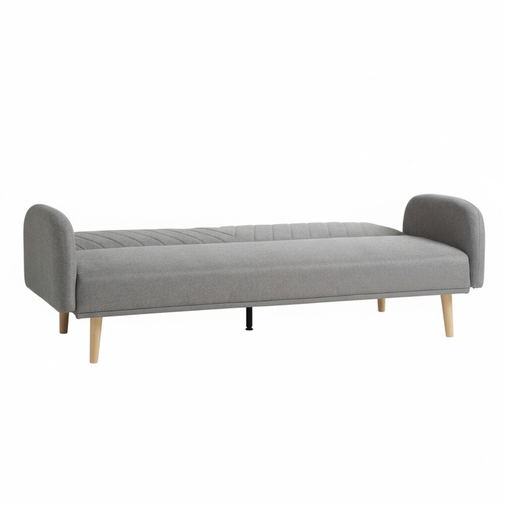 SOFÁ CAMA MADERA-Y-TELA GRIS ZAMORA