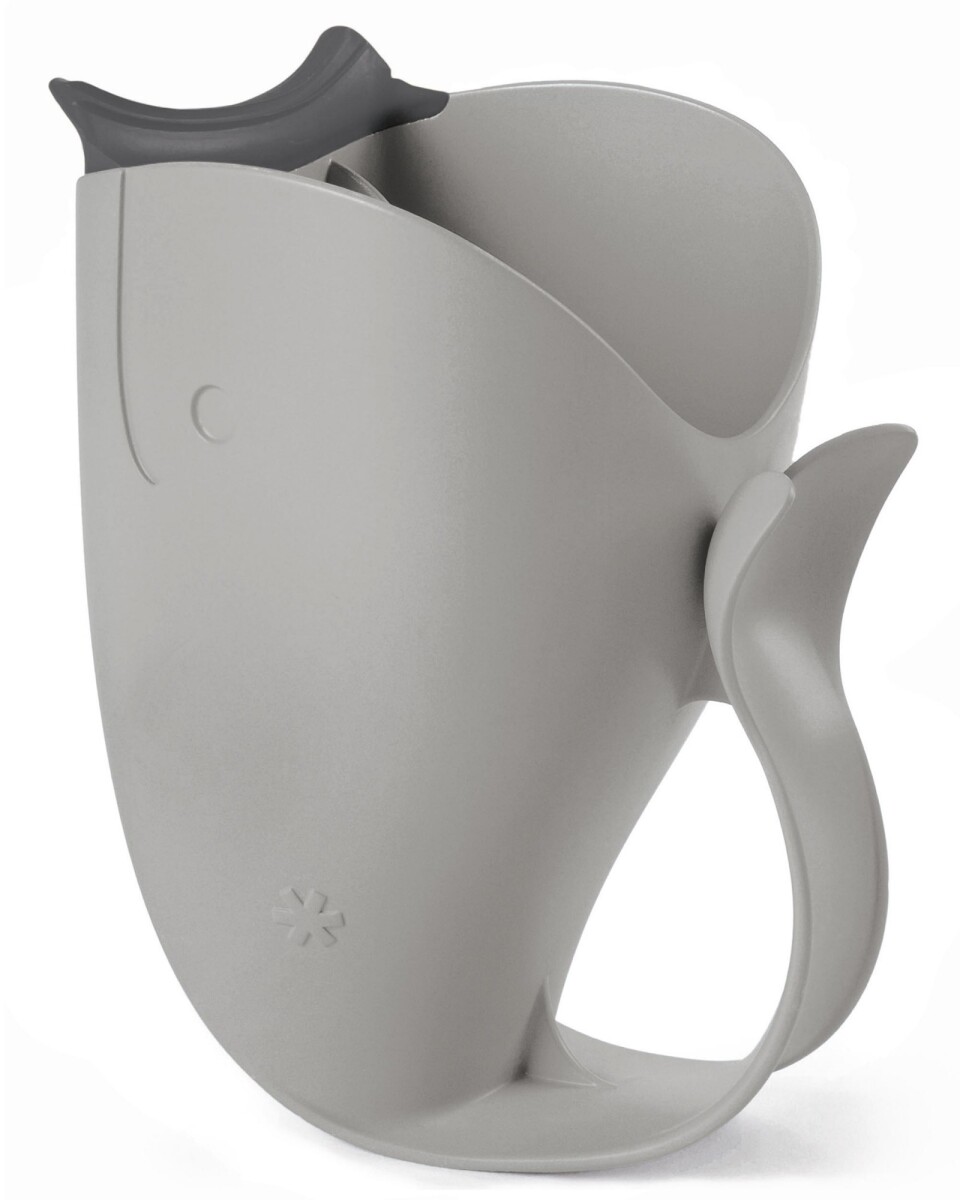 Jarra para enjuague de baño, gris 