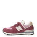 Championes de Niños New Balance 574 Rojo - Rosado
