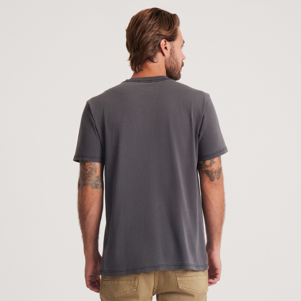 Polo Roark Made To Fade Tee Hombre WASHED BLACK