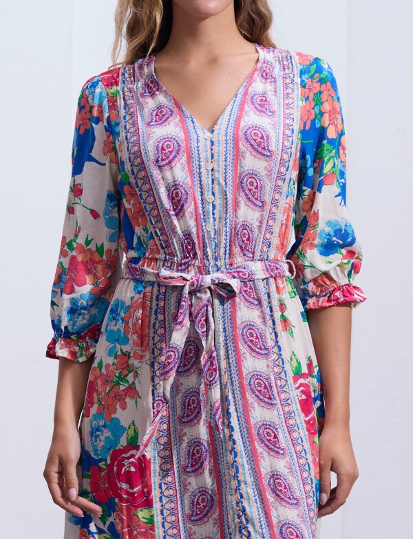 Vestido Drew MULTI/AZUL