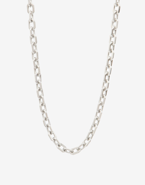 Collares Cortos Metal Collar De Acero Men´s Collection - Plateado