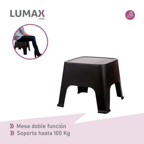 Mesa de exterior Skarpo Banqueta Plastico Sunset Negro